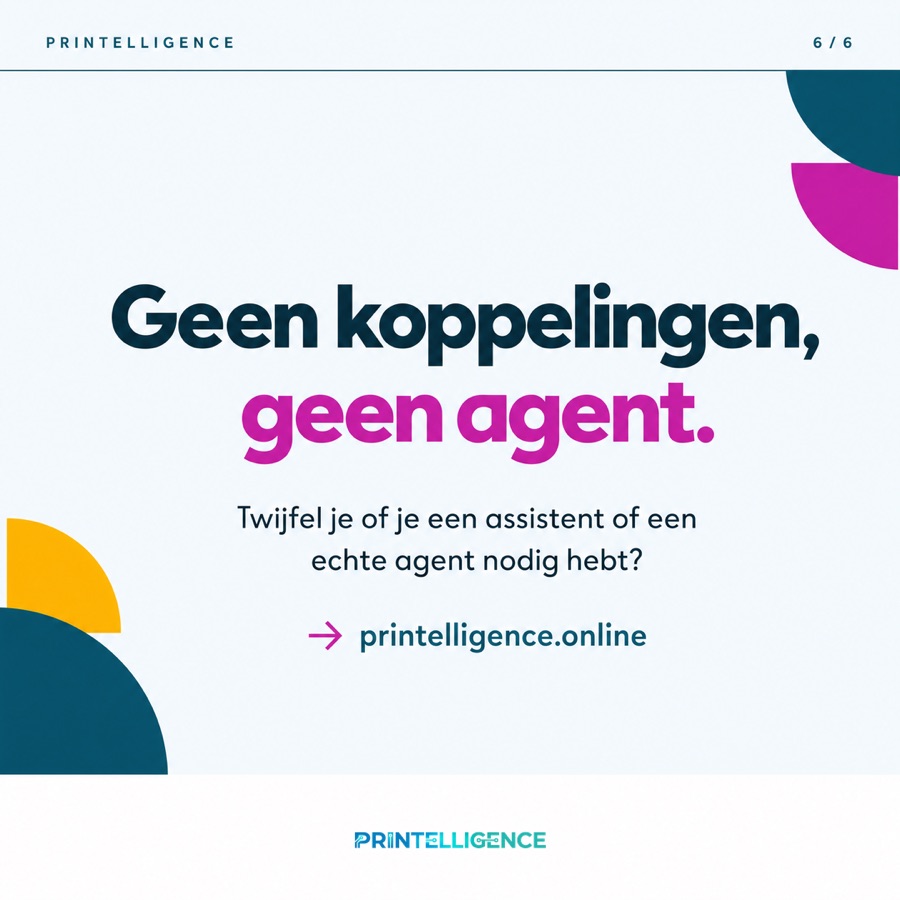 Slide 6 of the carousel: No connections, no agent