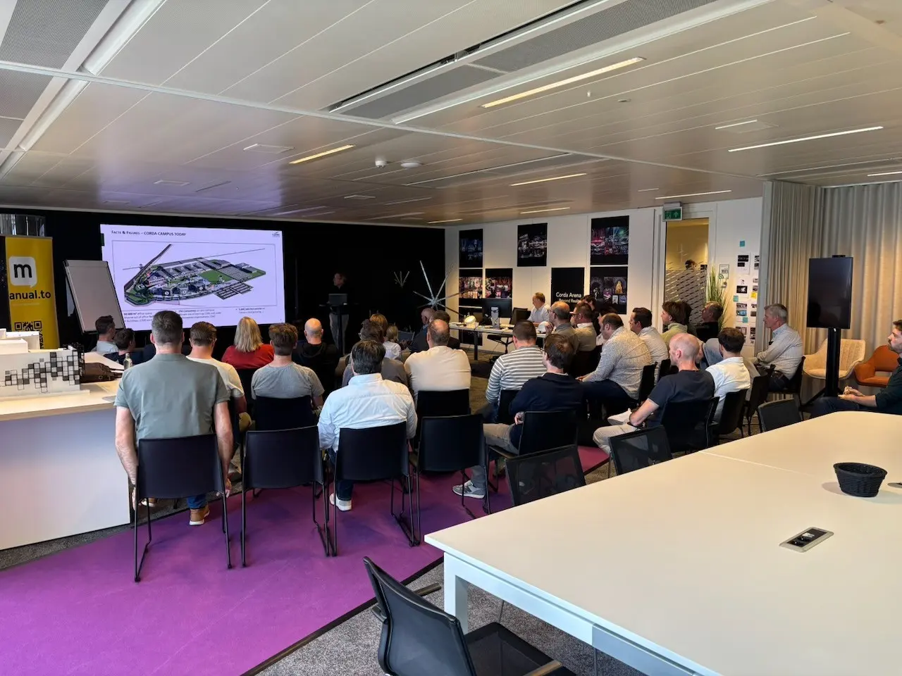Presentatie in de zaal